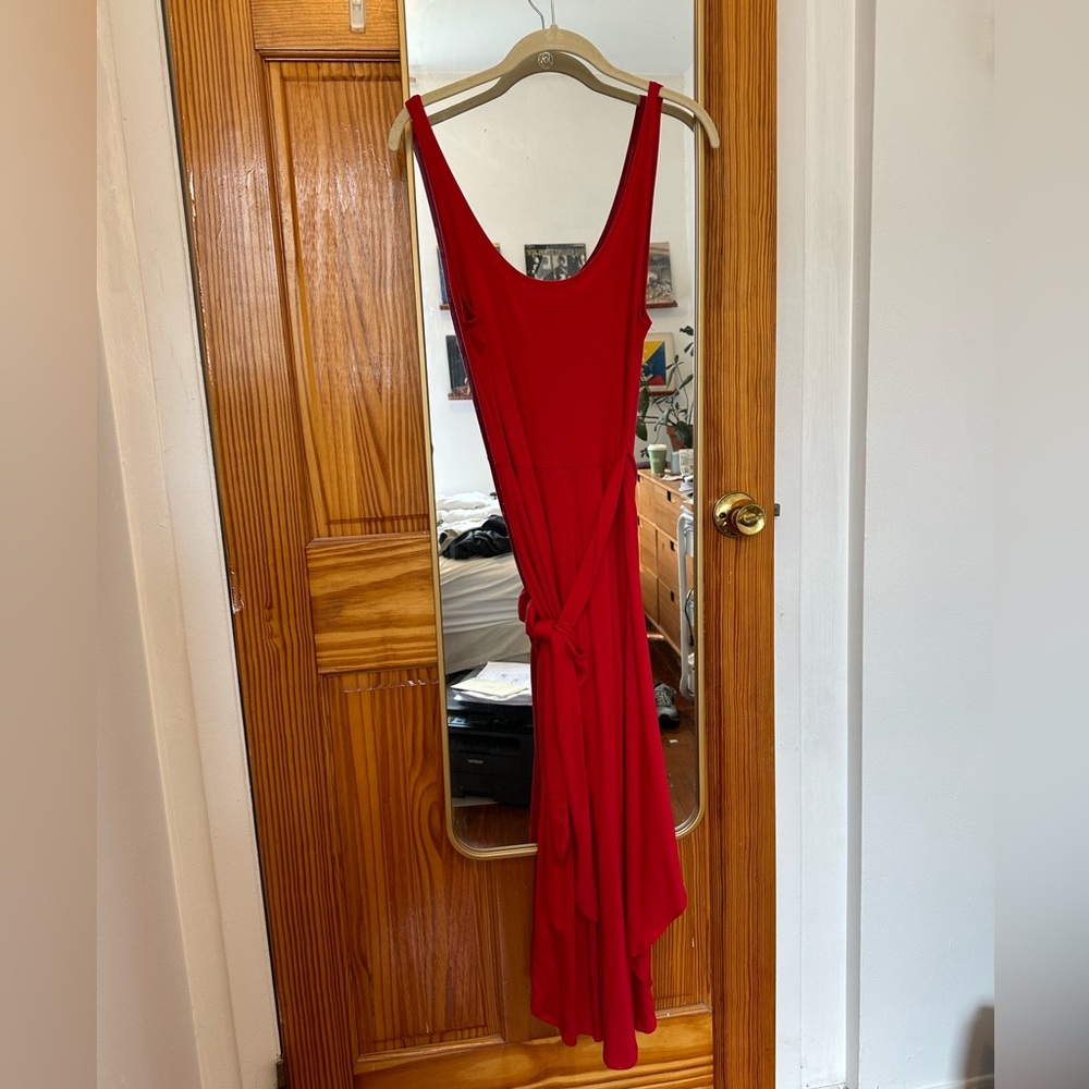 Reformation Red Midi Dress - Picture 3 of 4